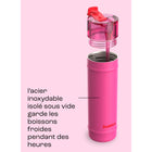 Bubba - Bouteille d’eau DualSip, acier inoxydable isotherme, 710 ml (24 oz)-Compatible avec les porte-gobelets : toujours à vos côtés pendant vos déplacements