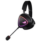 ASUS - Casque de jeu sans fil A701 ROG Delta II avec microphone amovible - Noir-Lecture audio simultanée à partir de deux appareils 2,4 GHz et Bluetooth connectés pour une plus grande flexibilité