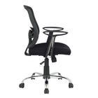 TygerClaw - Fauteuil de bureau Air Grid, dossier mi-hauteur, 23,6 x 11 x 25,2 (po), noir-Dis adieu aux maux de dos grâce au soutien lombaire intégré qui maintient le bon alignement de ta colonne vertébrale