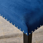 Modway - Parcel Performance Velvet Fauteuils d’accompagnement à manger Ensemble de 2 - Marine-Rembourrage en mousse dense