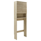 Modway - Render Par-dessus les toilettes Faux travertin Armoire de rangement de salle de bain in Travertin-Armoire de rangement au-dessus de la toilette