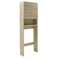 Modway - Render Par-dessus les toilettes Faux travertin Armoire de rangement de salle de bain in Travertin-Armoire de rangement au-dessus de la toilette