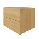 Nexera - Table de nuit à 2 tiroirs James, Érable naturel-4