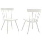 Modway - Sutter Fauteuil d’appoint de salle à manger Ensemble de 2 - Blanc-Chaise à manger moderne de ferme