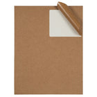 JAM Paper Étiquettes postales, 4 x 3 1/3 po, papier kraft brun, 6 par page, 240 par paquet-Matériau : papier