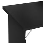 HOMCOM - Table murale pliante convertible - 23,5 po L x 37,25 po l x 57,75 po H - noir-Dispose de plusieurs étagères pour personnaliser l’apparence de votre bureau et l’adapter à vos besoins