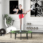 Soozier - Mini‑trampoline 45" pour adultes-Un cordon élastique relie en toute sécurité le tapis de saut au cadre