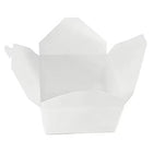 Victoria Bay - Boîtes à emporter - 15 cm L x 11,7 cm l x 6,4 cm H - Blanches - Paquet de 300-Boîte à emporter à couvercle pliable