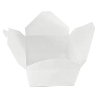 Victoria Bay - Boîtes à emporter - 15 cm L x 11,7 cm l x 6,4 cm H - Blanches - Paquet de 300-Boîte à emporter à couvercle pliable
