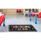 Ashley Productions - The Original Fun Mat - Tapis de Course - 15 -5" x 47" - La lecture est amusante-Antidérapant et durable : Le support en caoutchouc robuste garantit la sécurité et la durabilité, idéal pour les zones à fort passage.