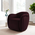Modway - Compose Performance Velvet Fauteuil pivotant - Mûrier-Rotation de 360°