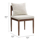 Modway - Remington Fauteuil d’appoint de salle à manger - Sel-Oreiller arrière amovible avec tissu en tissage à tissage slug
