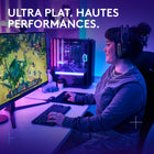 Logitech - Clavier gaming sans fil G515 LIGHTSPEED TKL profilé - Noir-Contacts tactiles GL marron à rétroaction discernable: Les contacts mécaniques GL ultra-plats de ce clavier gaming compact sont lubrifiés en usine pour une sensation plus douce, un déclenchement rapide et une frappe précise
