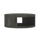 Manhattan Comfort - Table basse ronde contemporaine Alure 36" - Charbon-Construction à panneaux épais pour une durabilité et un soutien structurel accrus