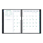 Blueline - 2027 agenda hebdomadaire/mensuel Timanager CoilPro 13 mois 7 jours Blueline – 11 po x 8 1/2 po – noir-Chaque page double comporte des cases pour les priorités quotidiennes, les appels téléphoniques, la correspondance et les notes personnelles