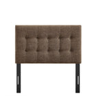 Modway - Emily Tissu tapis Tête de lit jumelée, Moka-Assemblée requise