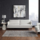 Modway - Margarida Turc vintage vieilli vieilli Tapis de comédie 8 pi l x 10 pi L - Bleu et crème-Dessous en caoutchouc rainuré de préhension 