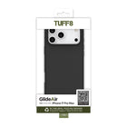 TUFF8 - Étui GlideAir Mag Noir iPhone 17 Pro Max-Intérieur en texture microfibre : Revêtu de tissu en microfibre ultra-fin, l'intérieur offre une protection douce et résistante aux rayures