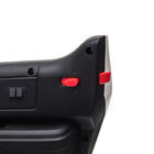 Aosom - voiture électrique pour enfants 2 places 12v rc camion de police - blanc-Équipé d’un puissant double moteur 12V offrant une transmission arrière performante 