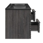 Modway - Render Fixation murale de 48" Vanette de salle de bain - Noir charbon-8