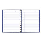 Blueline - Cahier de notes NotePro à couverture rigide - 10-3/4 po x 8-1/2 po - bleu indigo-150 pages lignées blanches avec marge, microperforées, imprimées à l'encre à base d'huile végétale sur papier sans acide pour éviter la décoloration avec le temps
