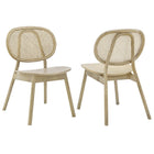 Modway - Malina Fauteuil d’appoint de salle à manger Ensemble de 2 - Gris-CHARME DE FERME MODERNE – Vous transportant au moment du déjeuner dans un café chaleureux, cette chaise à manger allie charme ferme moderne au style côtier, créant un design aérien avec des détails arrondis