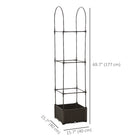Outsunny - jardinière surélevée avec cage pour plants de tomates-Le système d'auto-arrosage aide les plantes à absorber complètement l'eau et les nutriments  