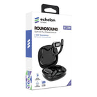échelon - RoundSound OpenEar Écouteurs sans fil, Noir-Résistant à la sueur et aux éclaboussures. Idéal pour les entraînements, le jogging et les activités quotidiennes