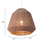 Zuo - Lampe plafonnier Impala - Brun-8