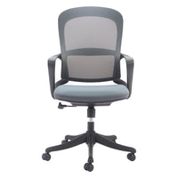 Zuo - Delo Chaise de bureau - Gris-Maille respirante favorisant circulation de l’air et confort prolongé