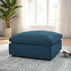 Modway - Commix Duvet Rempli Trop Rempli Ottoman - Azure-Siège en mousse de densité