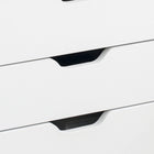 Vinsetto - Armoire de classement mobile format lettre/A4 avec tiroirs et roulettes - blanc-Assemblage requis 