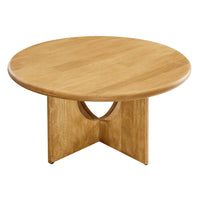 Modway - Rivian Ronde 34 » Table basse - Chêne-Table basse ronde
