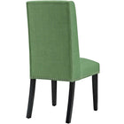 Modway - Baron Tissu Chaise à manger Ensemble de 2 - Vert-Pieds en caoutchouc massif