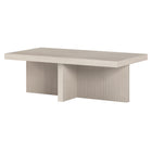 Hudson&Canal - Table basse rectangulaire Boden (112 cm de largeur) - Blanc aulne-Le plateau de table a une capacité de poids de 60 lb