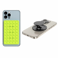 Blu Element - Poignée Kick-N-Grip et PhoneSquid Combo - Vert Citron-Construction ultra fine : conçue pour être presque invisible, cette poignée est plus fine qu'une pièce de 25 centimes. MagSafe & Adhésif Combo : Offre à la fois la compatibilité MagSafe et un adhésif puissant pour une fixation sécurisée.