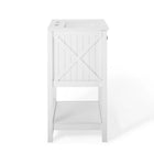 Modway - Steam 24" Vanette de salle de bain - Blanc blanc-Assemblée requise