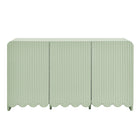 Modway - Dahlia Cannelées et festonnées Armoire de rangement de buffet - Sage-Portes à pousser pour ouvrir