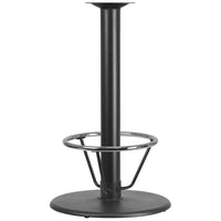 Flash Furniture Base ronde de table de restaurant de 24 po Pied central de 4 po de diamètre à hauteur du bar et anneau de pied-Base de table de restaurant