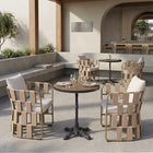 Zuo - Table de salle à manger Gazebo - Noyer-Dimensions: 23.6 po L x 23.6 po L x 29.5 po H