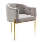 Modway - Savour Touffe Performance Velvet Chaises d’accent Ensemble de 2 - Gris clair-Assemblée requise