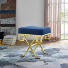 Modway - Twist Performance Velvet Banc - Marine d’or-Revêtement en velours de performance