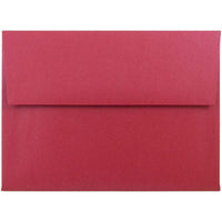 JAM Paper Enveloppes d'invitation métalliques A6 - 4,75 x 6,5 po - Stardream Jupiter Red - paquet de 25- Couleur: Stardream Jupiter Rouge