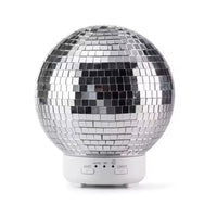 Rotate - Diffuseur d'huiles essentielles boule disco et humidificateur à brume fraîche à ultrasons - Argent-Diffuseur à ultrasons polyvalent : Transforme l'eau et les huiles essentielles en une brume fraîche et fine pour améliorer la qualité de l'air ambiant