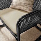 Modway - Ellis Rotin naturel Fauteuil d’accent - Noir-Capsules de pied non marquées