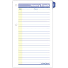 AT-A-GLANCE - Recharge de calendrier de bureau hebdomadaire 2027 QuickNotes 2 pages/jour - 6 po H x 3 1/2 po l - anglais-Un onglet par mois pour permettre une reference facile aux dates