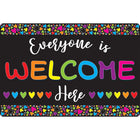 Ashley Productions - Smart Poly Tapis de souris pour ordinateur - 8" x 10" - Tout le monde est le bienvenu ici - Cœurs - Paquet de 6-Dites bonjour à un regain de motivation à chaque fois que vous cliquez et faites défiler.