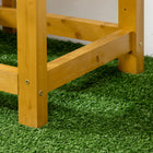 Outsunny - jardinière surélevée avec tablette latérale pliante-Doublure en tissu non tissé sans trous de drainage pour maintenir l'humidité du sol
