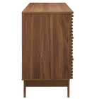 Modway - Render 63 po à 6 tiroirs Commode, Noyer-Assemblée requise