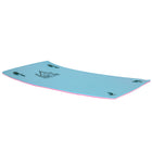 HOMCOM - Tapis flottant - 7,5 pi x 4 pi - bleu/rose-Le tapis flottant offre beaucoup de plaisir sur l'eau avec votre famille et vos amis
